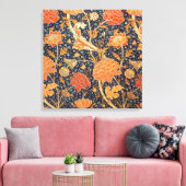 William Morris Cray Floral Art Nouveau Pattern Canvas Afdruk (Insitu (Woonkamer))