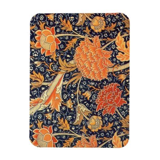 William Morris Cray Floral Art Nouveau Pattern Magneet (Verticaal)