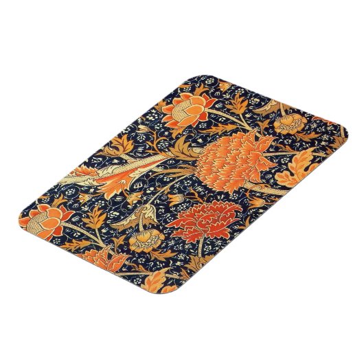 William Morris Cray Floral Art Nouveau Pattern Magneet (Linkerzijde)