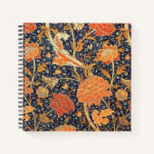 William Morris Cray Floral Art Nouveau Pattern Notitieboek (Voorkant)