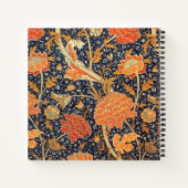William Morris Cray Floral Art Nouveau Pattern Notitieboek (Achterkant)