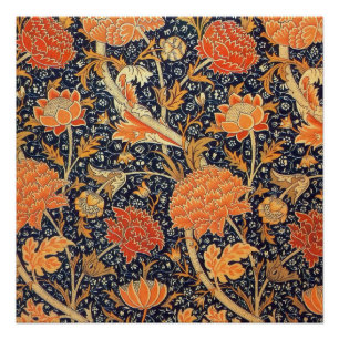 William Morris Cray Floral Art Nouveau Pattern Perfect Poster
