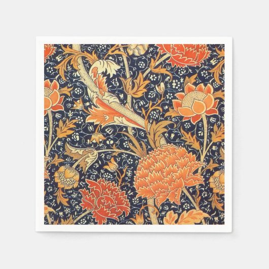 William Morris Cray Floral Art Nouveau Pattern Servet (Voorkant)