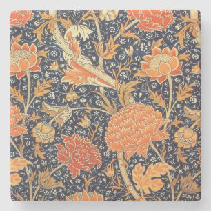 William Morris Cray Floral Art Nouveau Pattern Stenen Onderzetter
