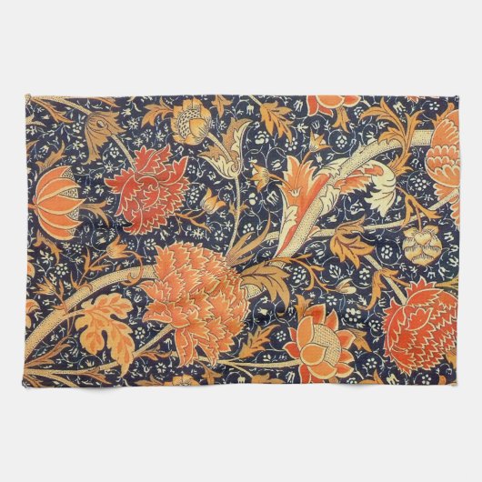 William Morris Cray Floral Art Nouveau Pattern Theedoek (Horizontaal)