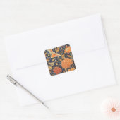 William Morris Cray Floral Art Nouveau Pattern Vierkante Sticker (Envelop)