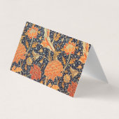 William Morris Cray Floral Art Nouveau Pattern Visitekaartjes (Achterkant)