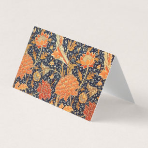 William Morris Cray Floral Art Nouveau Pattern Visitekaartjes