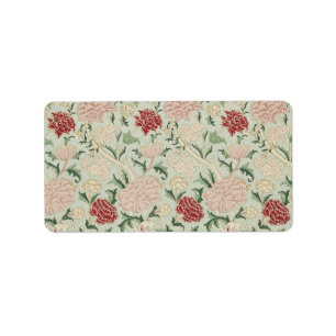 William Morris Cray Floral Pre-Raphaelite Vintage Etiket