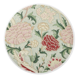 William Morris Cray Floral Pre-Raphaelite Vintage Keramische Knop