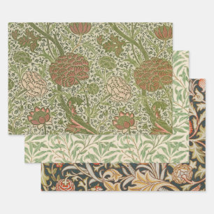 William Morris Cray Sage Bloem Bloemstuk Botanisch Inpakpapier Vel