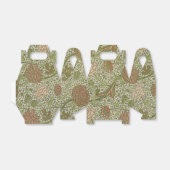 William Morris Cray Sage Bloemen Plantaardige Bedankdoosjes (Uitgevouwen)