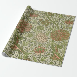 William Morris Cray Sage Bloemen Plantaardige Cadeaupapier