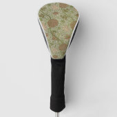 William Morris Cray Sage Bloemen Plantaardige Golfheadcover (Voorkant)