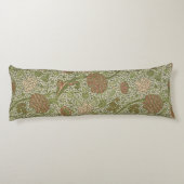 William Morris Cray Sage Bloemen Plantaardige Lichaamskussen (Achterkant)