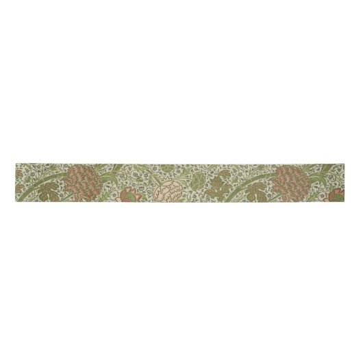 William Morris Cray Sage Bloemen Plantaardige Lint (Voorkant)