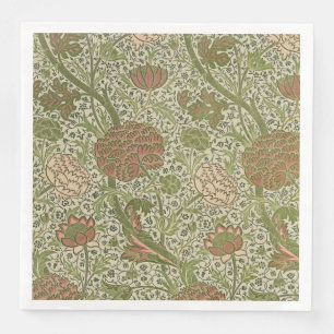 William Morris Cray Sage Bloemen Plantaardige Servet