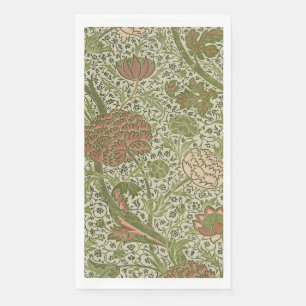 William Morris Cray Sage Bloemen Plantaardige Servet