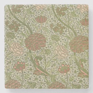 William Morris Cray Sage Bloemen Plantaardige Stenen Onderzetter