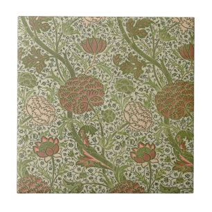 William Morris Cray Sage Bloemen Plantaardige Tegeltje