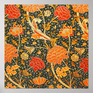 William Morris Cray Wallpaper Flower Pattern Poster