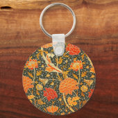 William Morris Cray Wallpaper Flower Pattern Sleutelhanger (Voorkant)
