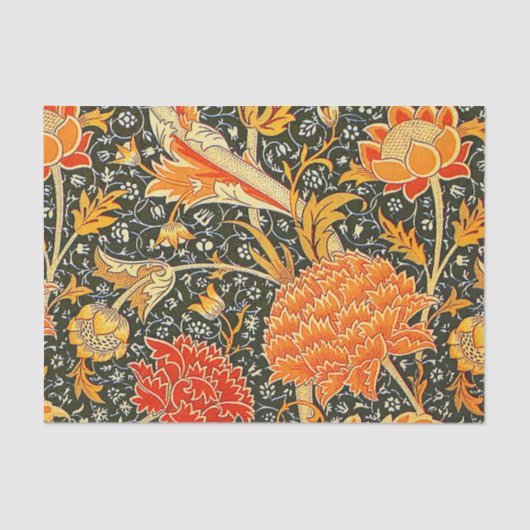 William Morris Cray Wallpaper Flower Pattern Tissuepapier (Voorkant)