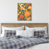 William Morris Cray Wallpaper Patroon Canvas Afdruk (Insitu (Slaapkamer))