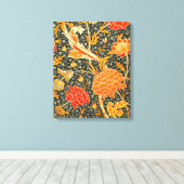 William Morris Cray Wallpaper Patroon Canvas Afdruk (Insitu (Houten vloer))