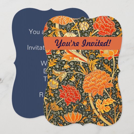 William Morris Cray Wallpaper Patroon Kaart (Voorkant / Achterkant)