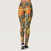 William Morris Cray Wallpaper Patroon Leggings (Achterkant)