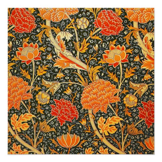 William Morris Cray Wallpaper Patroon Perfect Poster (Voorkant)