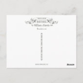 William Morris Daffodil Chintz Pattern Briefkaart (Achterkant)