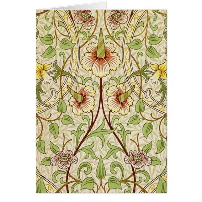 William Morris Daffodil Classic Bloem Behang (Voorkant)