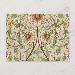 William Morris Daffodil Classic Bloem Behang Briefkaart