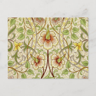 William Morris Daffodil Classic Bloem Behang Briefkaart