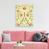 William Morris Daffodil Classic Bloem Behang Canvas Afdruk (Insitu (Woonkamer))