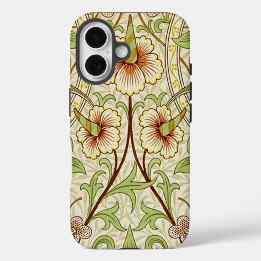 William Morris Daffodil Classic Bloem Behang Case-Mate iPhone Case (Achterkant)