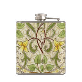 William Morris Daffodil Classic Bloem Behang Heupfles (Achterkant)