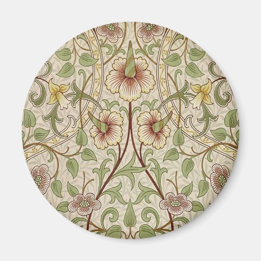 William Morris Daffodil Classic Bloem Behang Magneet (Voorkant)