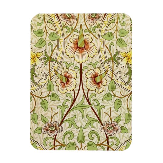 William Morris Daffodil Classic Bloem Behang Magneet (Verticaal)