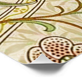 William Morris Daffodil Classic Bloem Behang Perfect Poster (Hoek)