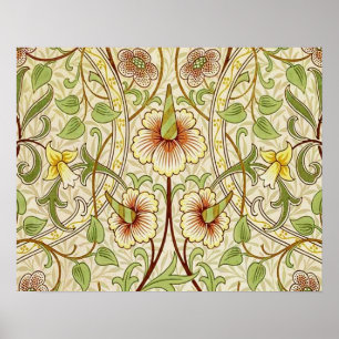 William Morris Daffodil Classic Bloem Behang Poster