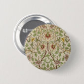 William Morris Daffodil Classic Bloem Behang Ronde Button 5,7 Cm (Voorkant /achterkant)