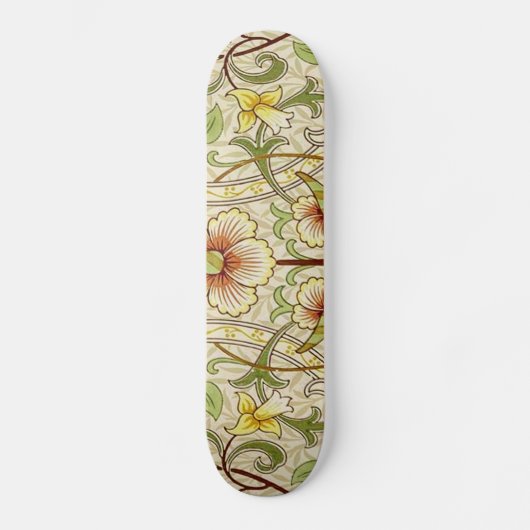 William Morris Daffodil Classic Bloem Behang Skateboard (Voorkant)