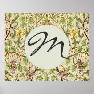 William Morris Daffodil Classic Flower Poster