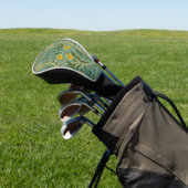 William Morris Daffodil Floral Pattern Classic Golfheadcover (Insitu)