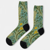 William Morris Daffodil Floral Pattern Classic Sokken (Links)