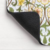 William Morris Daffodil Floral Pattern Mousepad Muismat (Hoek)