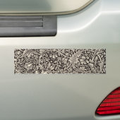 William Morris Daffodil Floral Wallpaper Bumpersticker (Op auto)